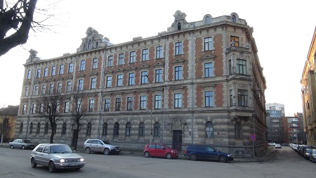 A surviving 19th century building in Jelgava