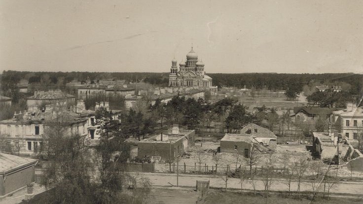 Karosta naval military city after taking damage during World War 1