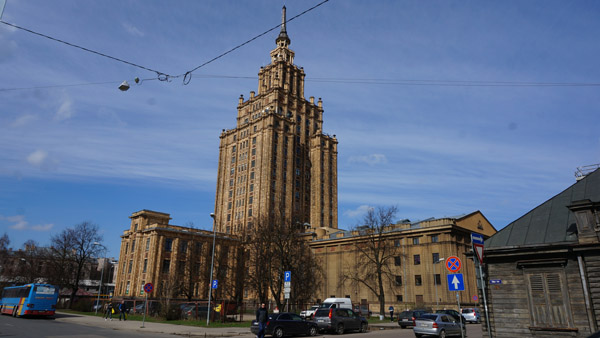 Stalinist Palace of Science in Riga