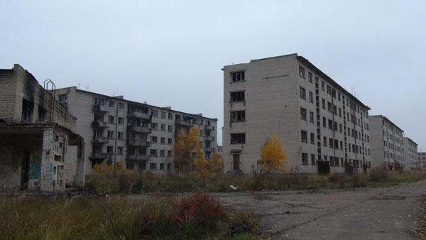 Abandoned Soviet military town Skrunda-2