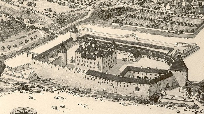 Kuldiga castle of the Courland-Semigallia in 1680 Kuldiga castle of the Courland-Semigallia in 1680