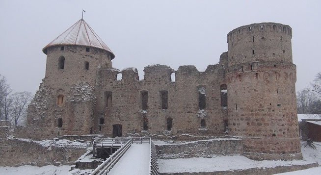 Central fortification of Medieval Cēsis castle