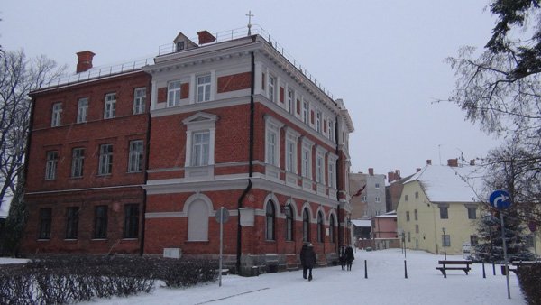 Old buildings at central Cēsis