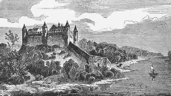13th century crusader castle in Daugavpils. =