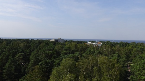 Dzintari as it is visible from the observation tower