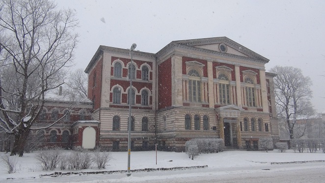 Liepāja gymnasium, one of the industrial era buildings