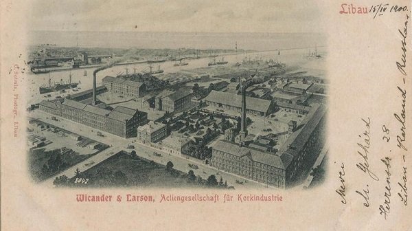 Wicander and Larson cork factory in Liepāja. Wicander and Larson cork factory in Liepāja.