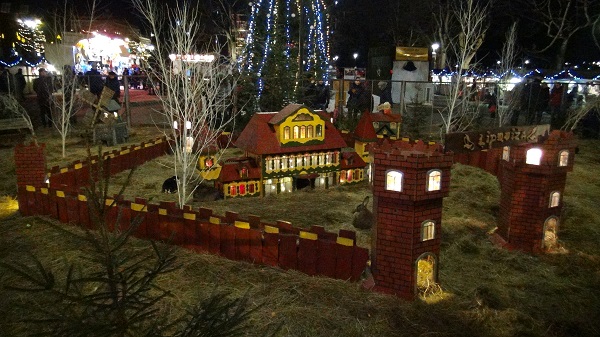 A 'bunny city' in Riga built for Christmas