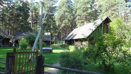 Liv farmstead in Latvian ethnographic museum in Riga