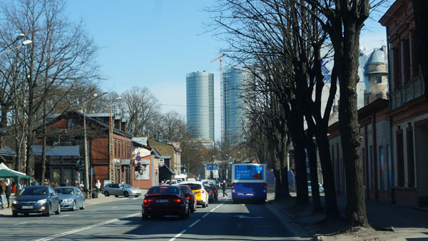 Latvia's tallest skyscrapers Z-Towers under construction
