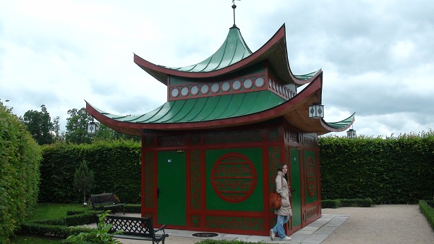 An Eastern-style pavillion in Rundale garden