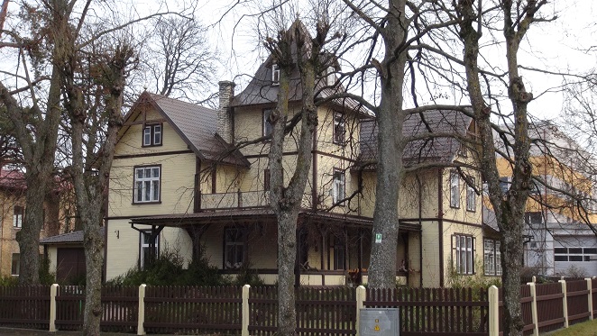 One of the historic Ventspils villas